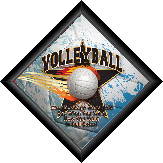 Diamond Plaque- Volleyball
