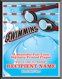 Swimming Graphix Plaque