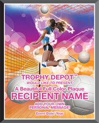 Volleyball Graphix Plaque