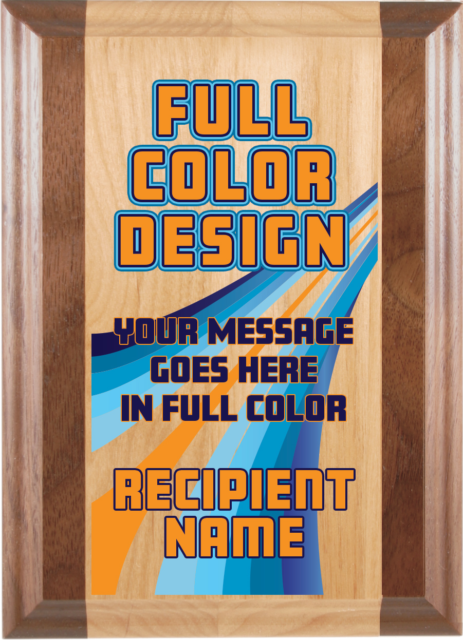 Alder Plus Full Color Plaque- 7x9 inch