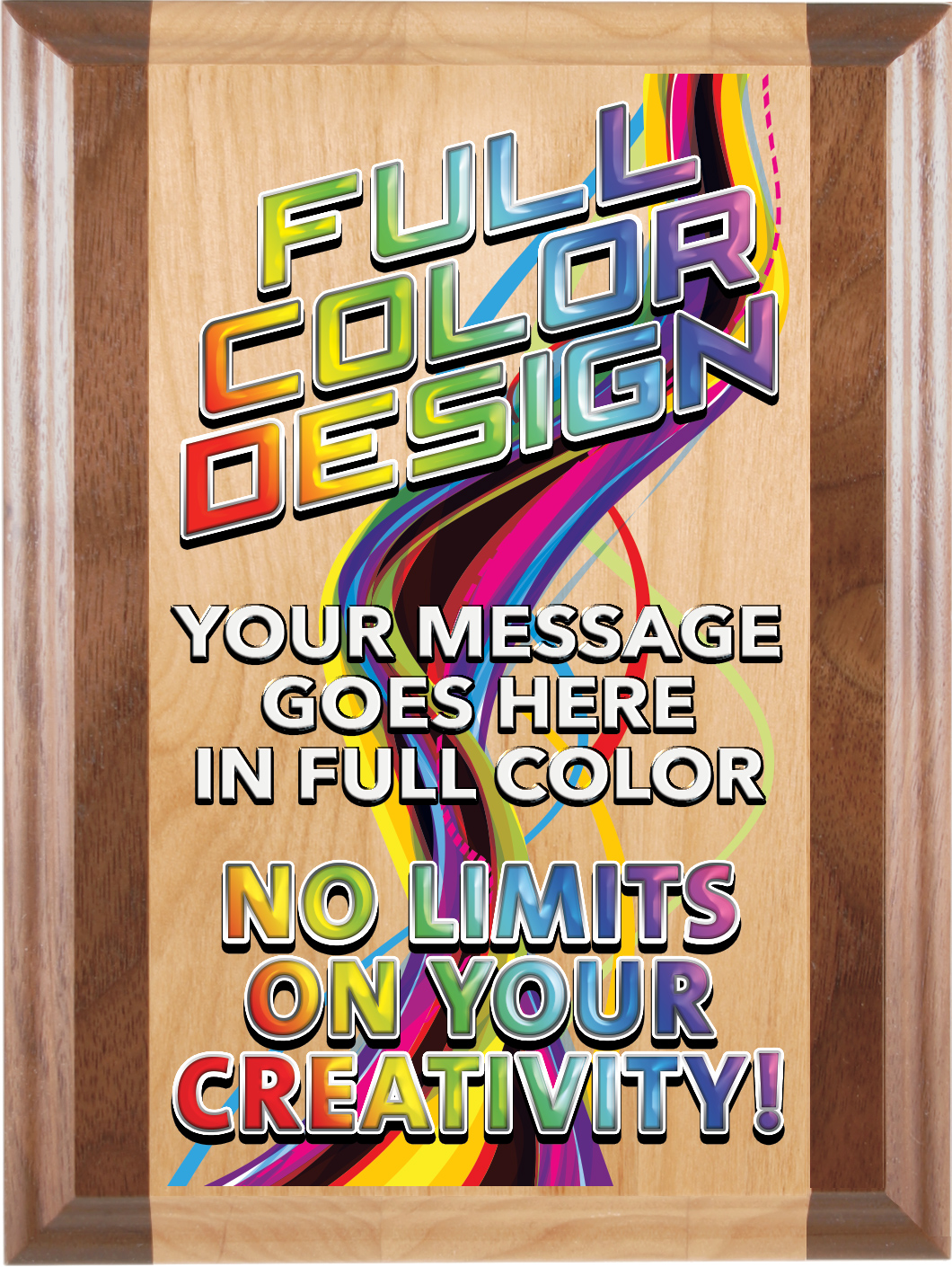 Alder Plus Full Color Plaque- 8x10 inch