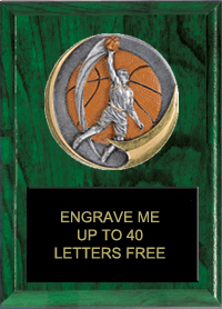 Basketball Motion Xtreme Plaque - Male