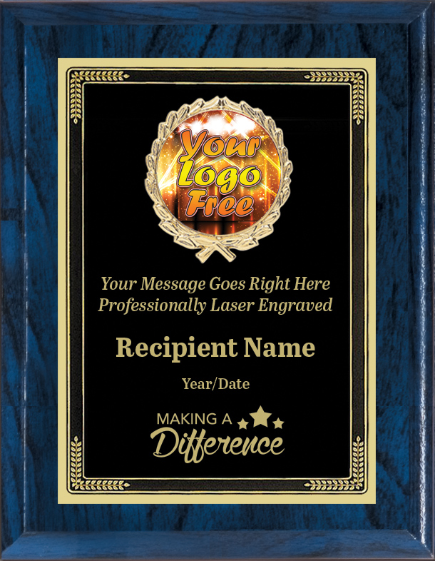 7" x 9" Full Color Custom Personalized Plaque Award Free Shipping 
