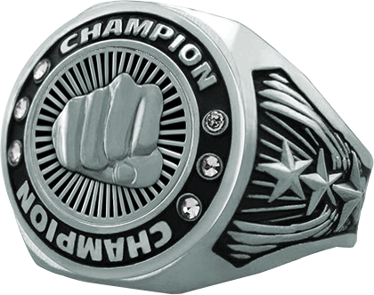 Silver Bright Star Champion Ring