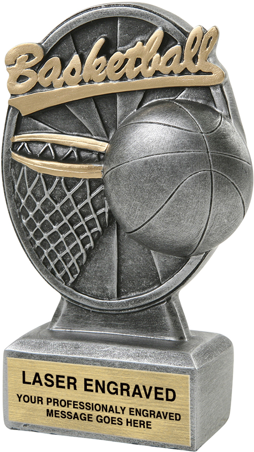 Basketball Pinwheel Resin Trophy
