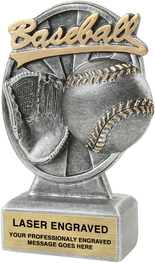 Baseball Pinwheel Resin Trophy