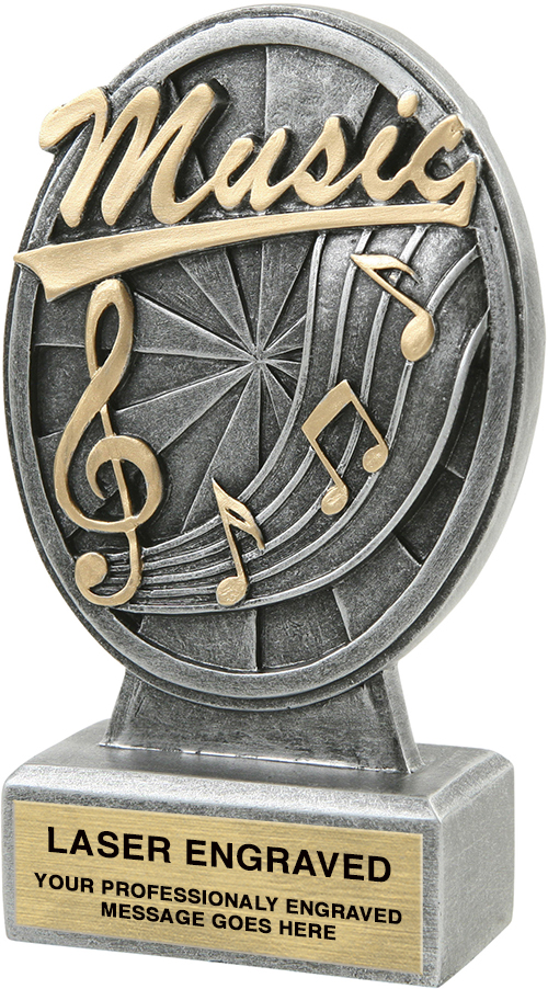 Music Pinwheel Resin Trophy