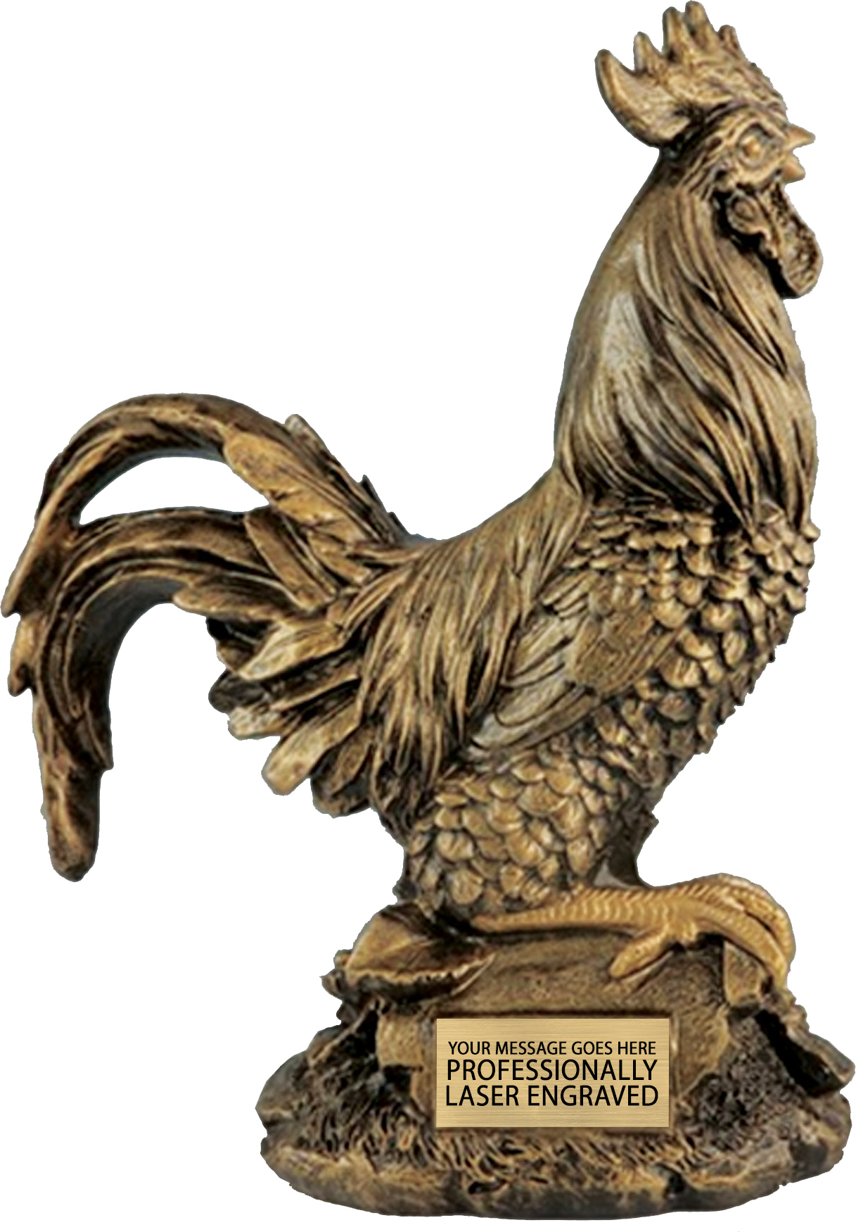 Rooster Resin Trophy - 10.5 inch