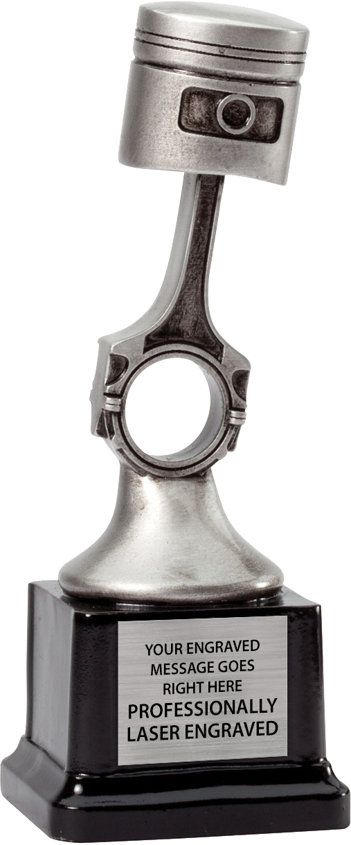 Piston Resin Trophy on Monument Base - 7 inch
