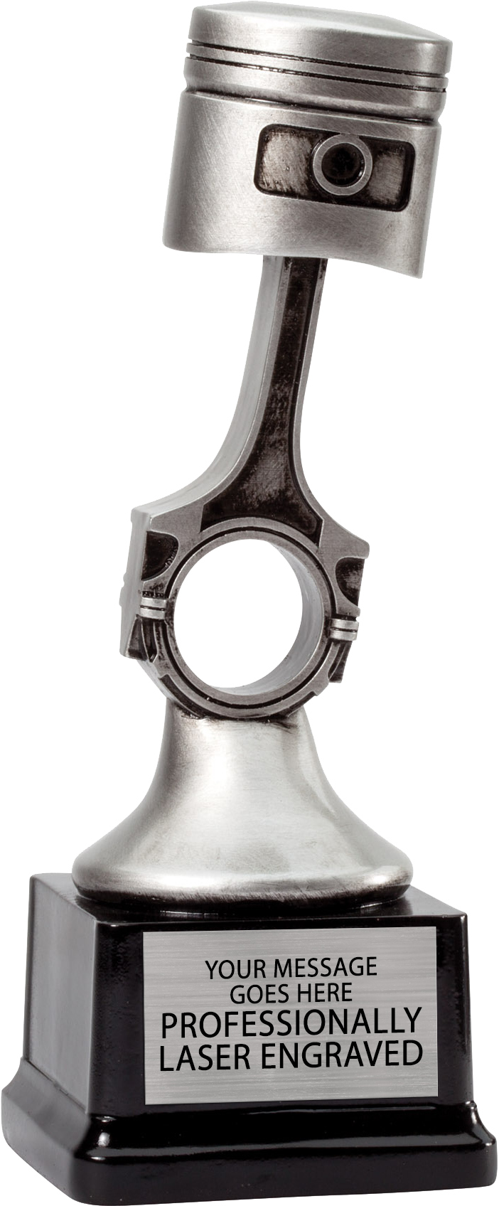 Piston Resin Trophy on Monument Base - 10 inch