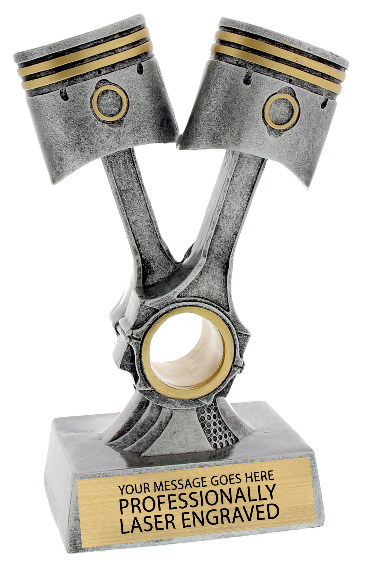 Motor sport Piston Resin Car Bike Trophy Award 140mm FREE Engraving 