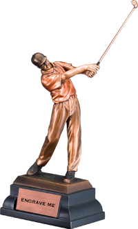 Golf Bronze/ Painted Resin - Male