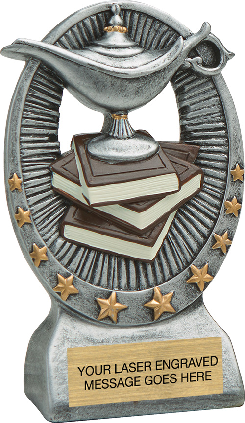 Knowledge Star Bright Resin Trophy