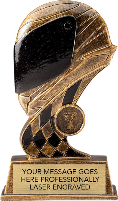 Racing Helmet Resin Trophy