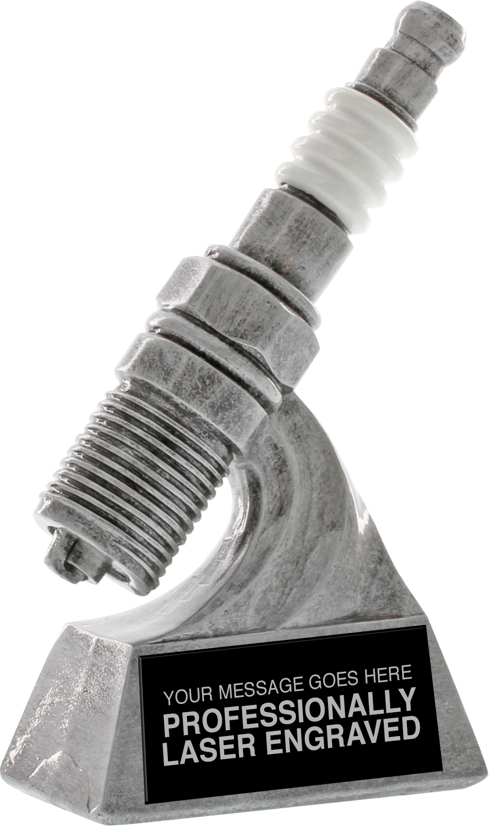 Spark Plug Car Show Resin Trophy- 8 inch