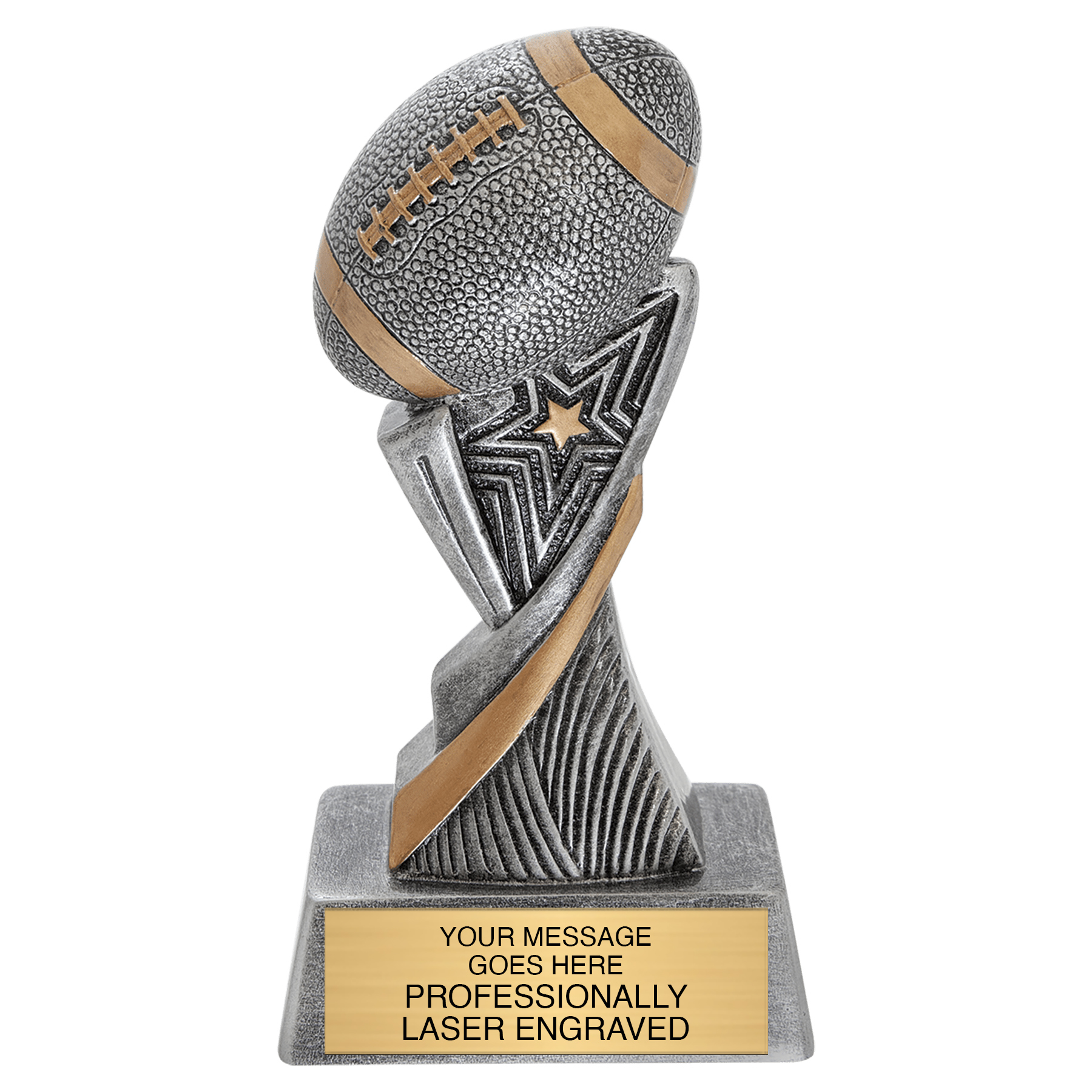 Football Aspire Resin Trophy - 6 inch