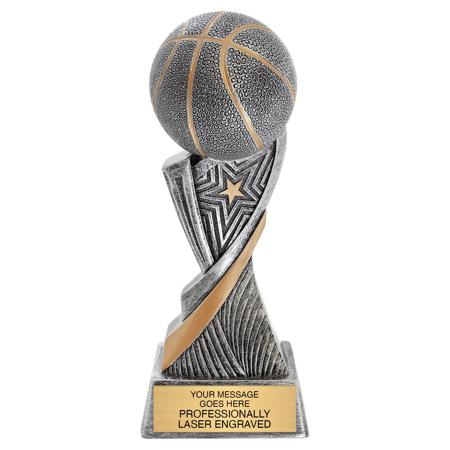 Basketball Aspire Resin Trophy - 8 inch