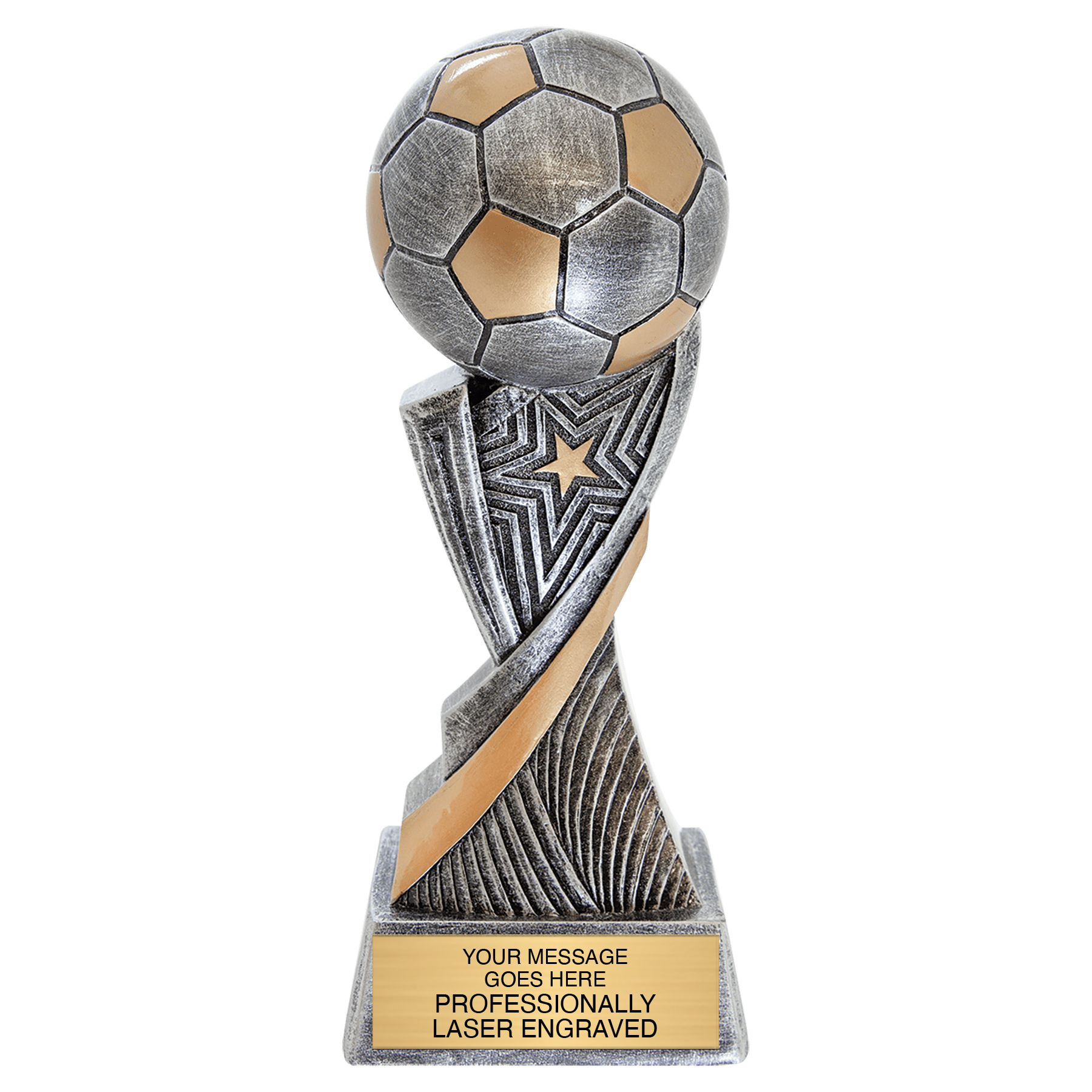 Soccer Aspire Resin Trophy - 8 inch