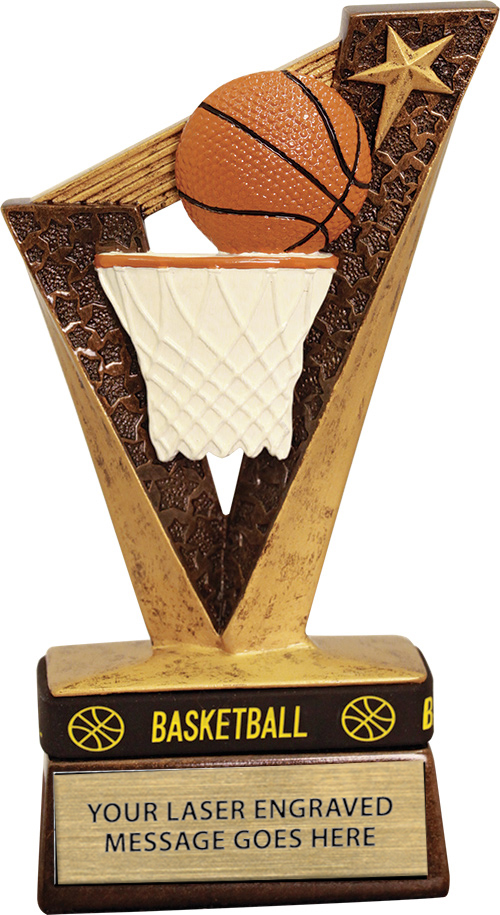 Trophybands Resin Trophy- Basketball