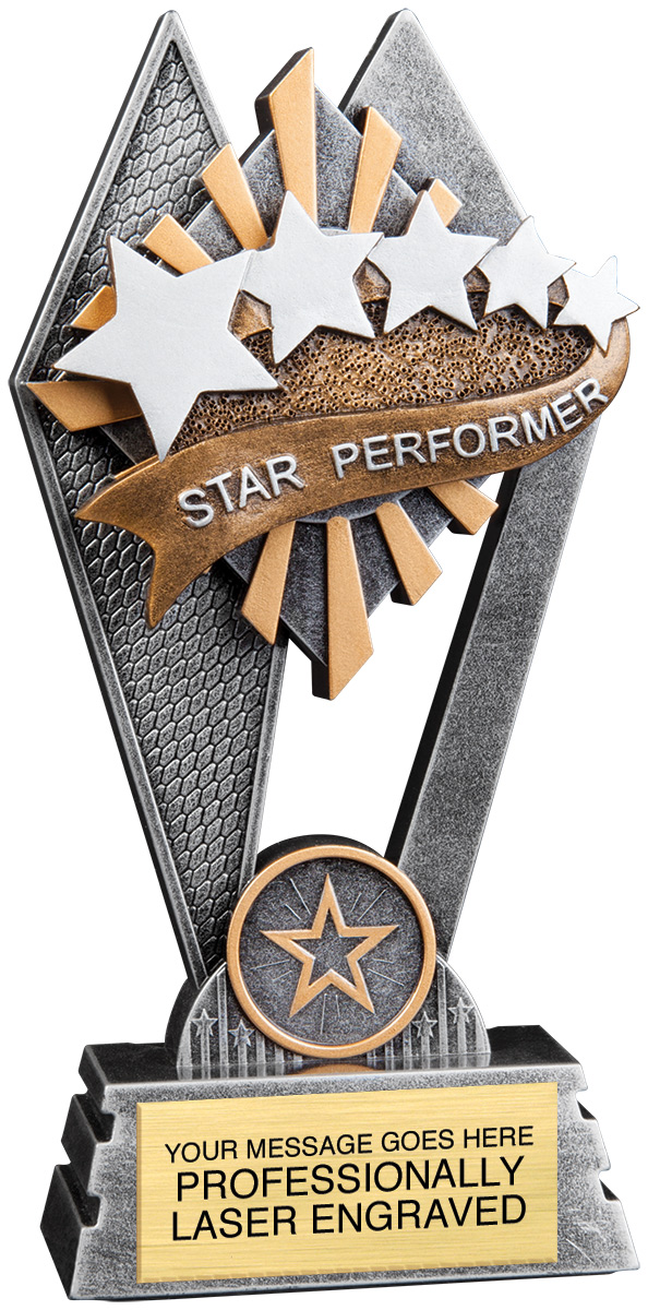 Star Performer Sun Ray Trophy - 7 inch