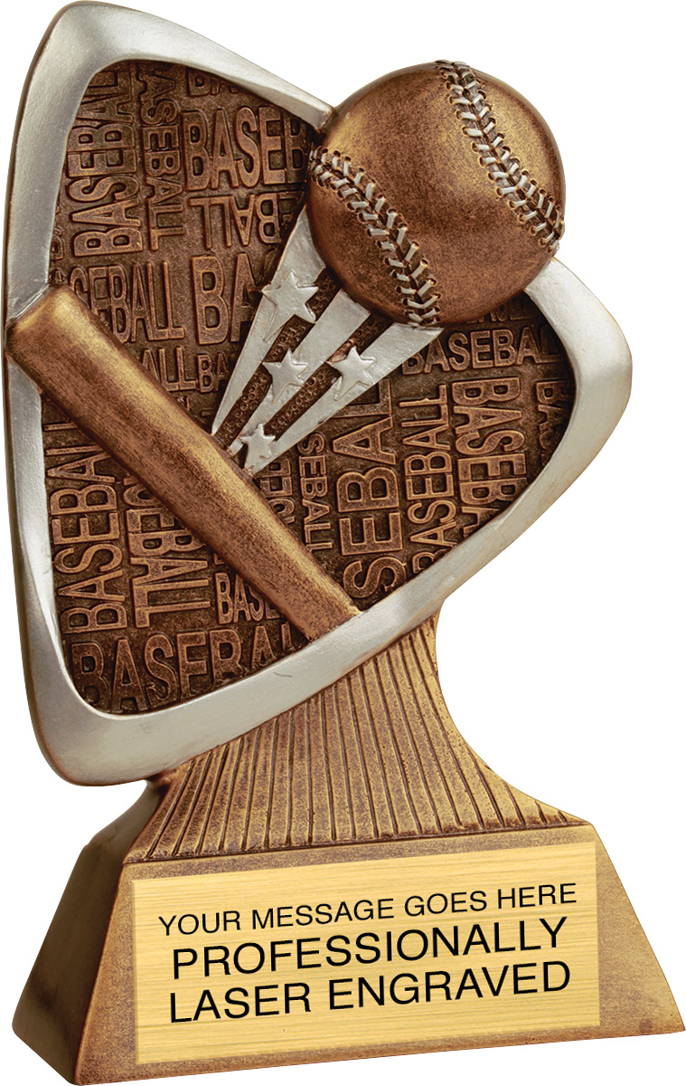 Baseball Triad Resin Trophy
