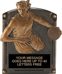 Basketball Female Legends of Fame Resin Trophy