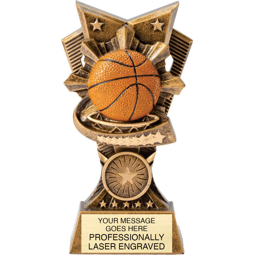 Basketball 3D Resin Sculpture Trophies