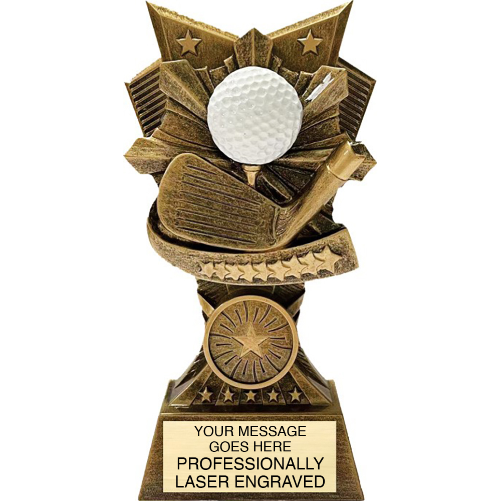 Golf 3D Resin Sculpture Trophies