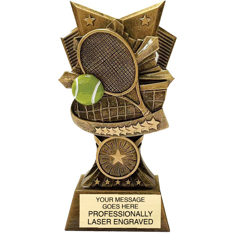 Tennis 3D Resin Sculpture Trophies