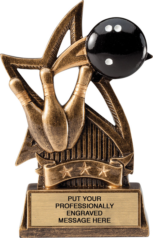 Bowling Sweeping Star Trophy