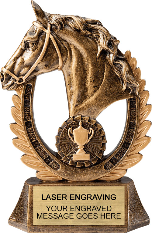 Champion Horse Resin Trophy