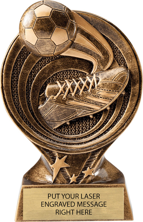 Soccer Saturn Resin Trophy
