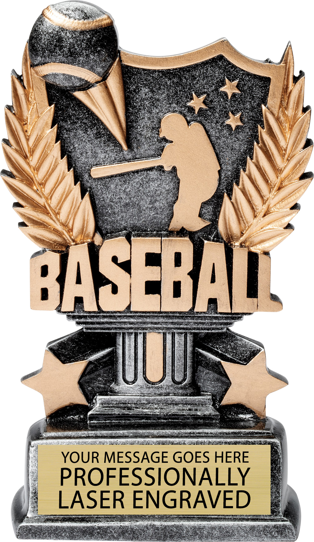 Baseball Silver Allstar Resin Trophy