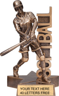 Softball Billboard Resin Trophy