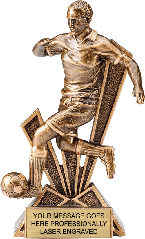 Soccer Male Check Mate Resin Trophy