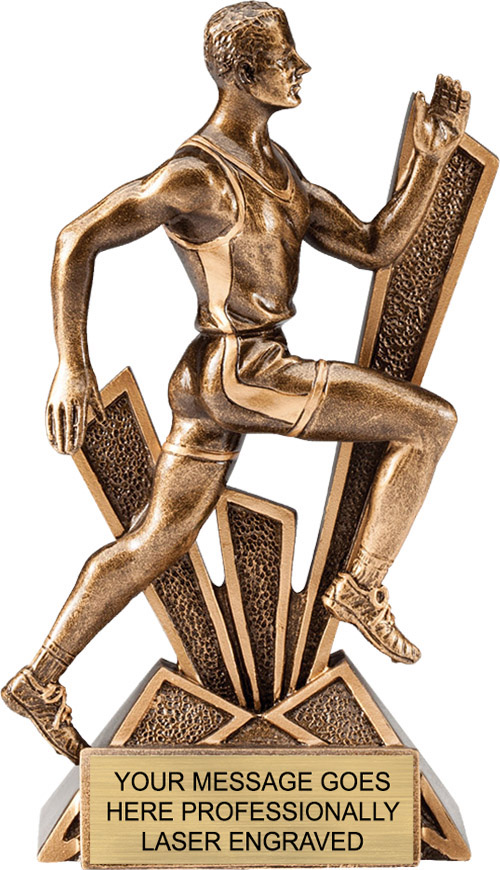 Track Male Check Mate Resin Trophy
