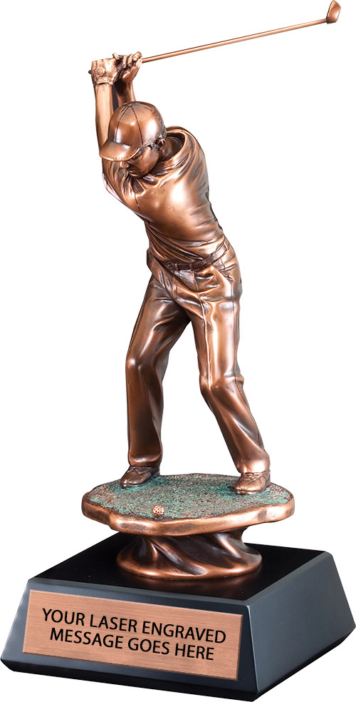 Golf Driver Resin Trophy- Male