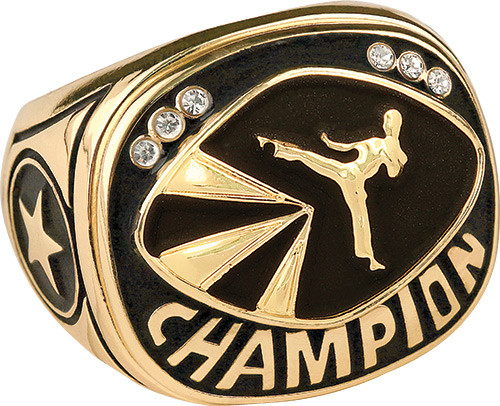 Martial Arts Champion Ring- Gold