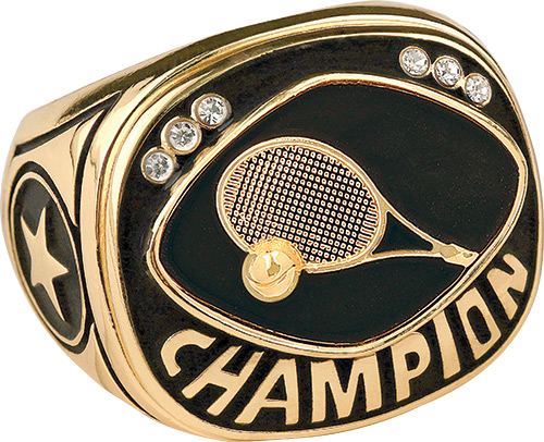 Tennis Champion Ring- Gold