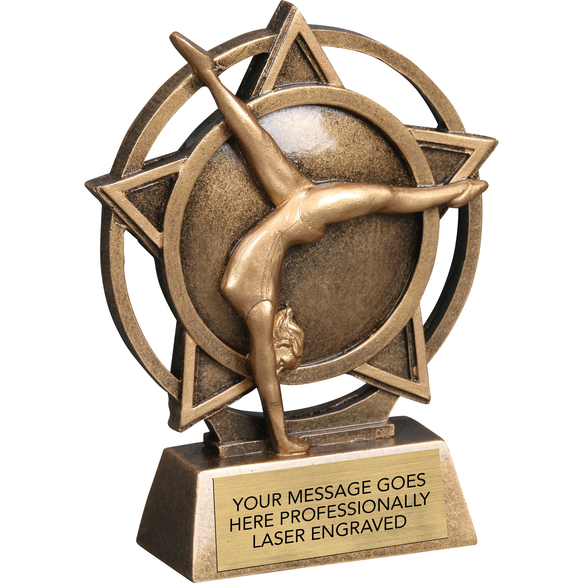 Gymnastics Female Orbit Resin Sculpture Trophy