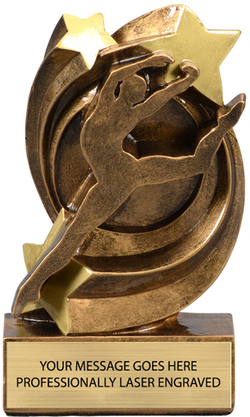 Dance Star Swirl Resin Trophy