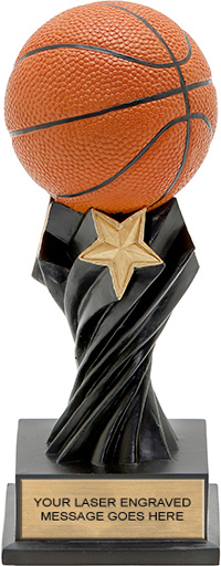 Basketball Twister Resin Trophy