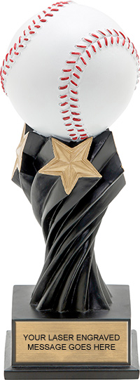 Baseball Twister Resin Trophy