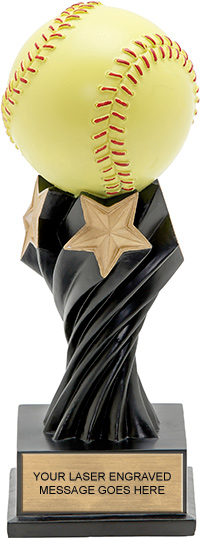 Softball Twister Resin Trophy