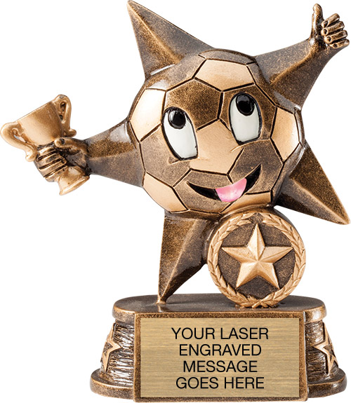 Soccer Lil Star Resin Trophy