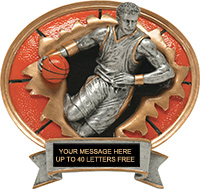 Basketball Male Sport Blaster Resin Trophy