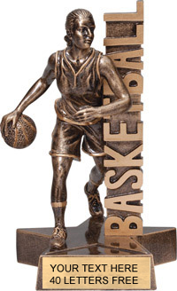 Basketball Billboard Resin Trophy - Female