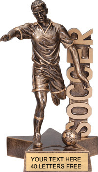 Soccer Billboard Resin Trophy - Male
