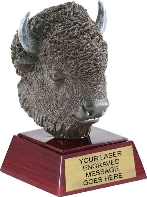 Buffalo Mascot Resin Themes Trophy