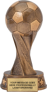 Soccer Spiral Resin Trophy